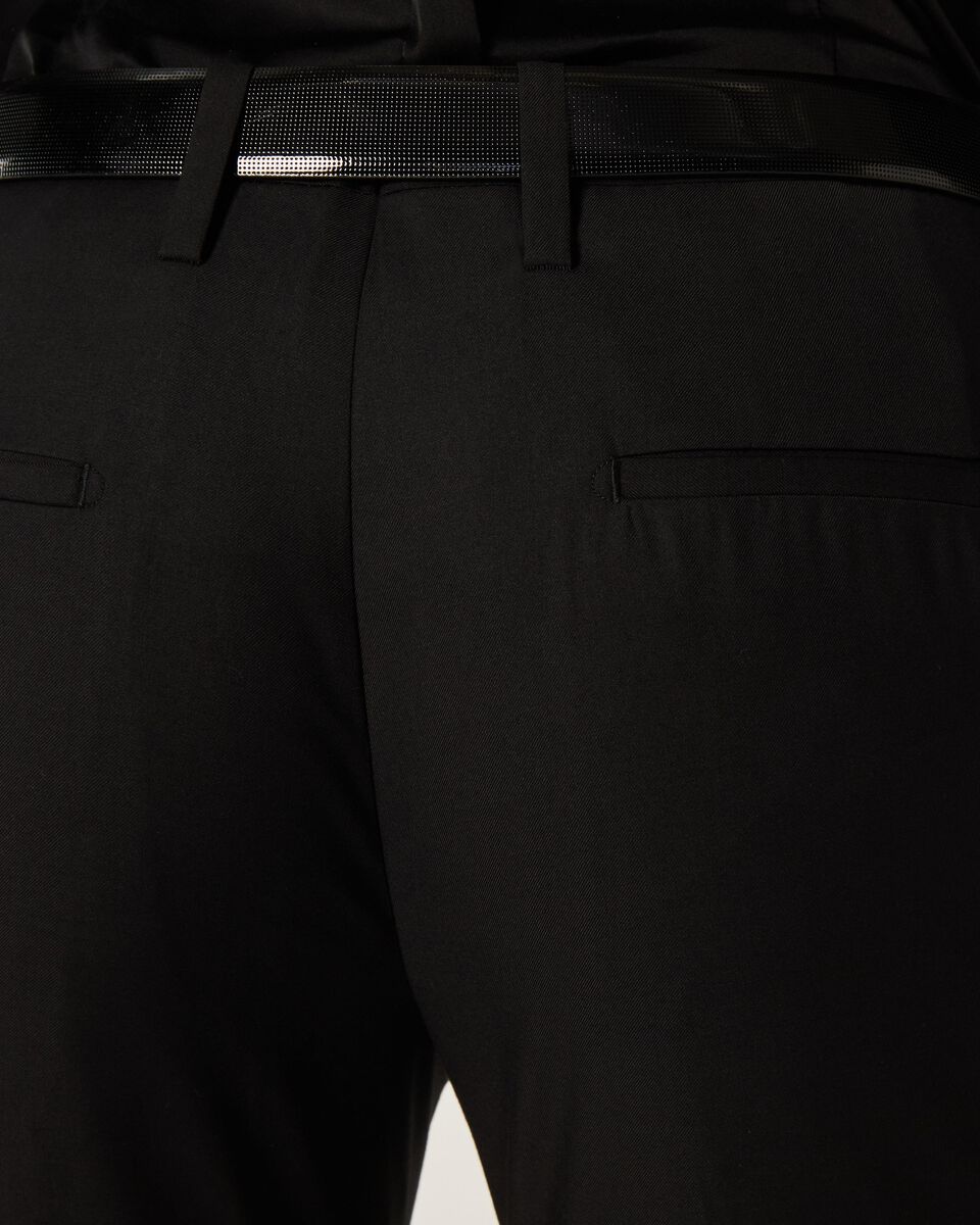 Mens Black Chintz Tailored Suit Pant